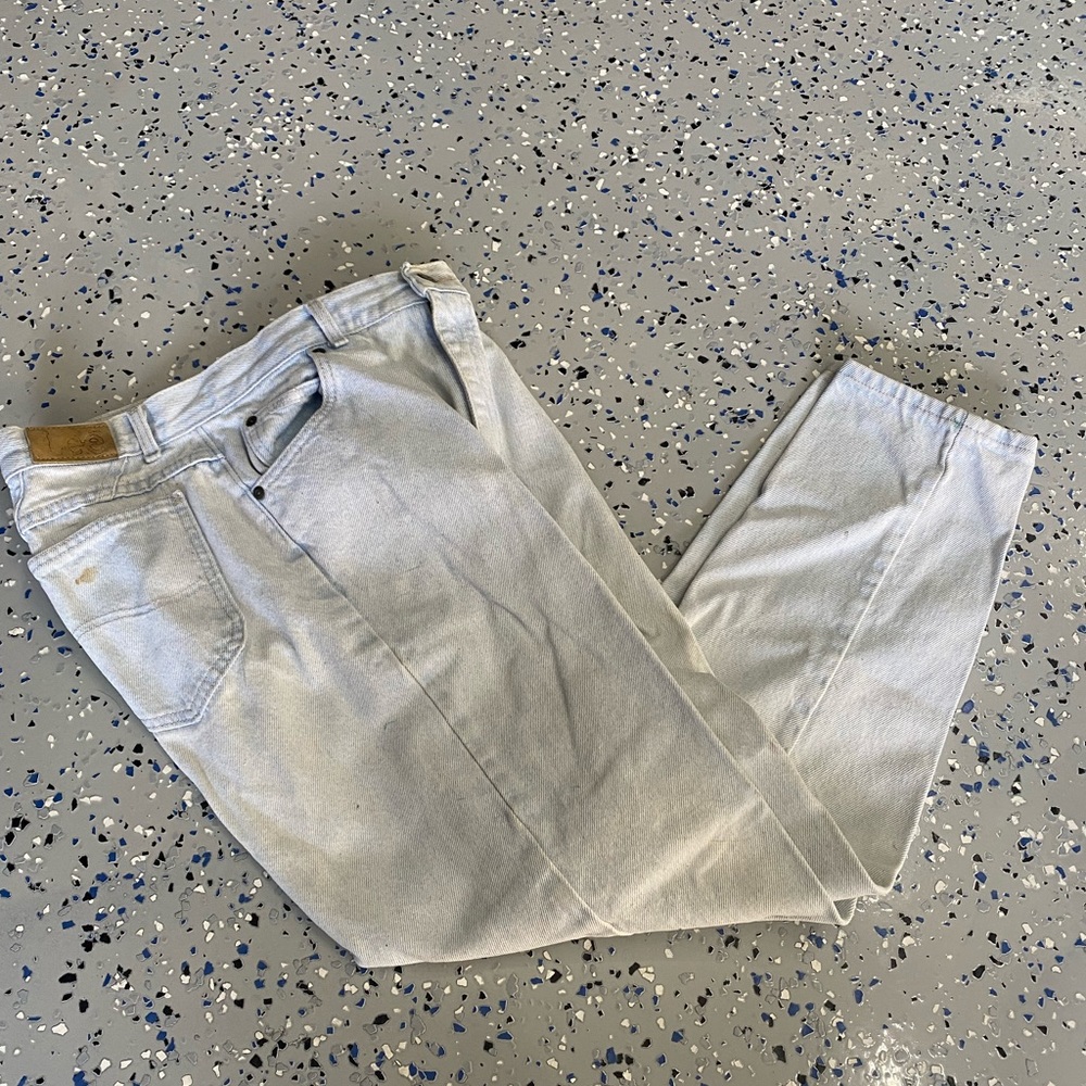 Vintage Lee‎ Sz 12 MediumHigh Waist High Rise Tapered Leg Mom Jeans